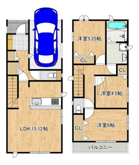 【間取り】 | 杭全７丁目　新築一戸建