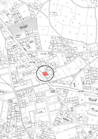 中古平屋住宅　洞の地図