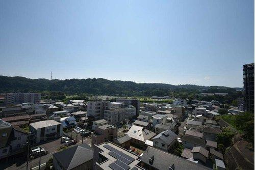 ダイアパレス片平大手門の展望|南西面眺望　青葉城址の伊達政宗騎馬像が見れる