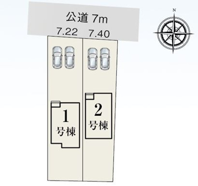 【区画図】 | 田方郡函南町肥田 新築一戸建て 2号棟 | 2号棟の区画図です