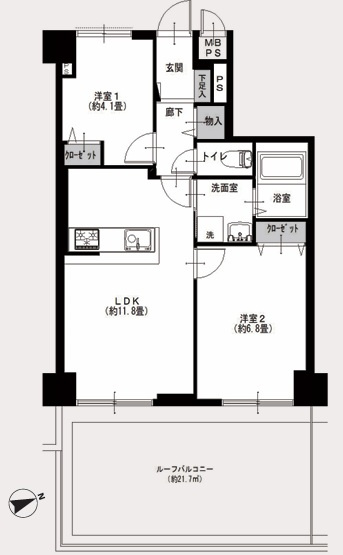 ～JR沿線駅平坦の強み～ライオンズマンション保土ケ谷第２の間取り