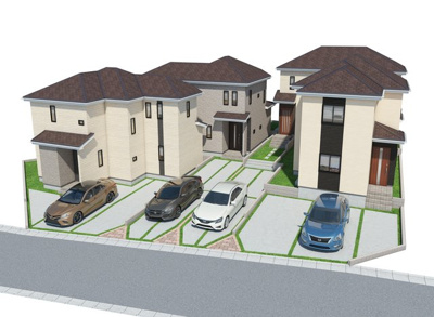 【外観パース】 | 与那原町与那原（全4棟） | 外観パースです