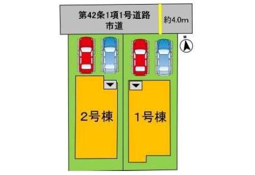 よかタウン　岡山市中区藤原光町2丁目【仲介手数料無料】の区画図