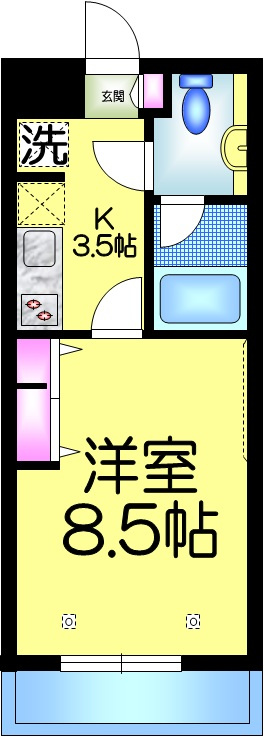 ヴェールコート新宿の間取り|間取り