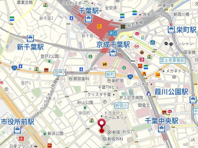 ヴェールコート新宿の地図|★案内図★