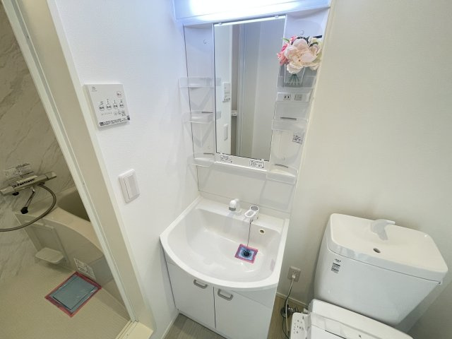 子犬と春風のダイアリーの洗面所