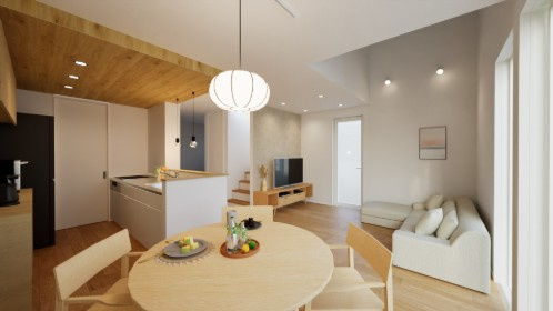 南国市篠原　新築一戸建ての居間・リビング|※写真はイメージです