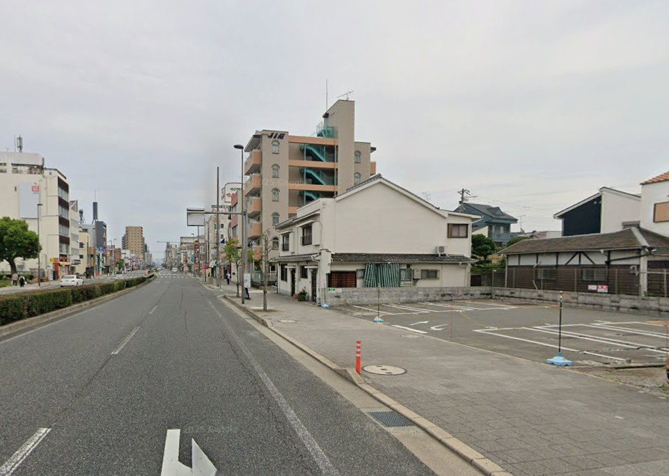 尼崎市昭和通　ロードサイド土地の前面道路含む現地写真