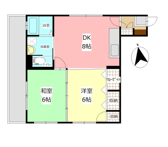 OGOキャッスルマンションの間取り