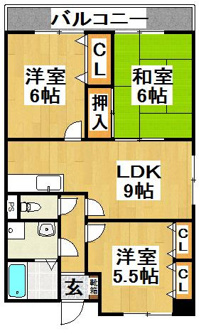 【間取り】 | ラフィーネ壱番館