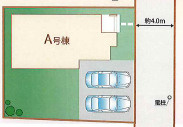 【仲介手数料無料】狭山市水野1012番　全1棟　A号棟　新築住宅は西武ハウジングの区画図