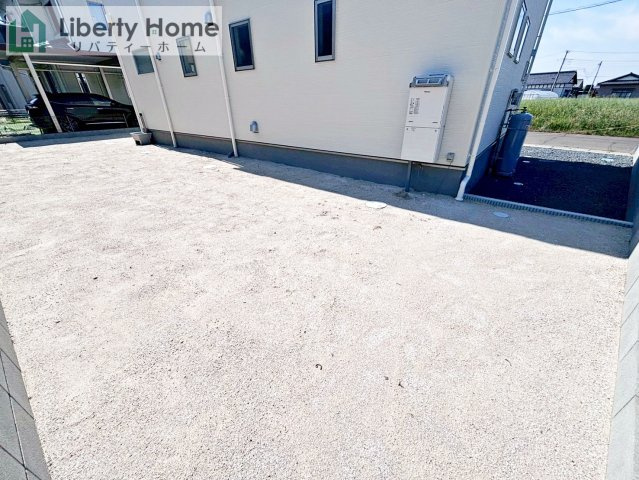 第1常総市中妻町　新築戸建　1号棟の庭