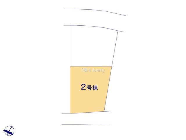 第1常総市中妻町　新築戸建　2号棟の区画図