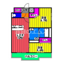 【間取り】 | Ｐｉｓｃｅｓ東比恵の間取り