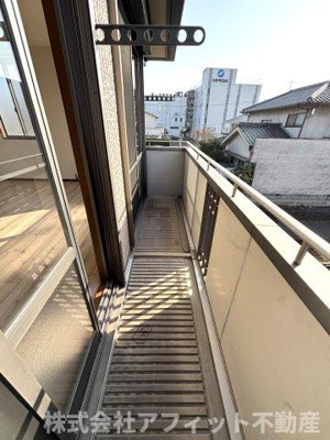 【バルコニー】 | ラパルテール 弐番館 翔 | 南向き