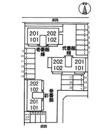 【区画図】 | ラパルテール 弐番館 翔