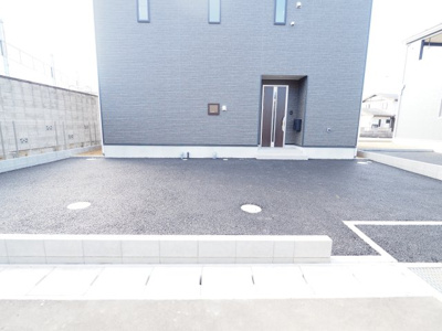 【駐車場】 | Cradle garden　飯坂町湯野第7　2号棟 | ★内覧予約で新米4㎏★