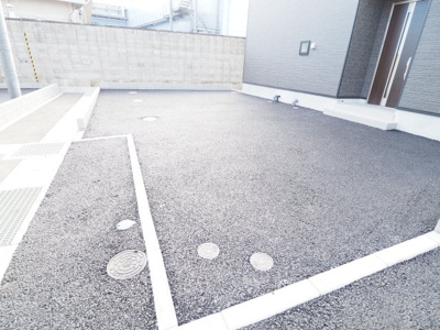 【駐車場】 | Cradle garden　飯坂町湯野第7　2号棟 | ★内覧予約で新米4㎏★