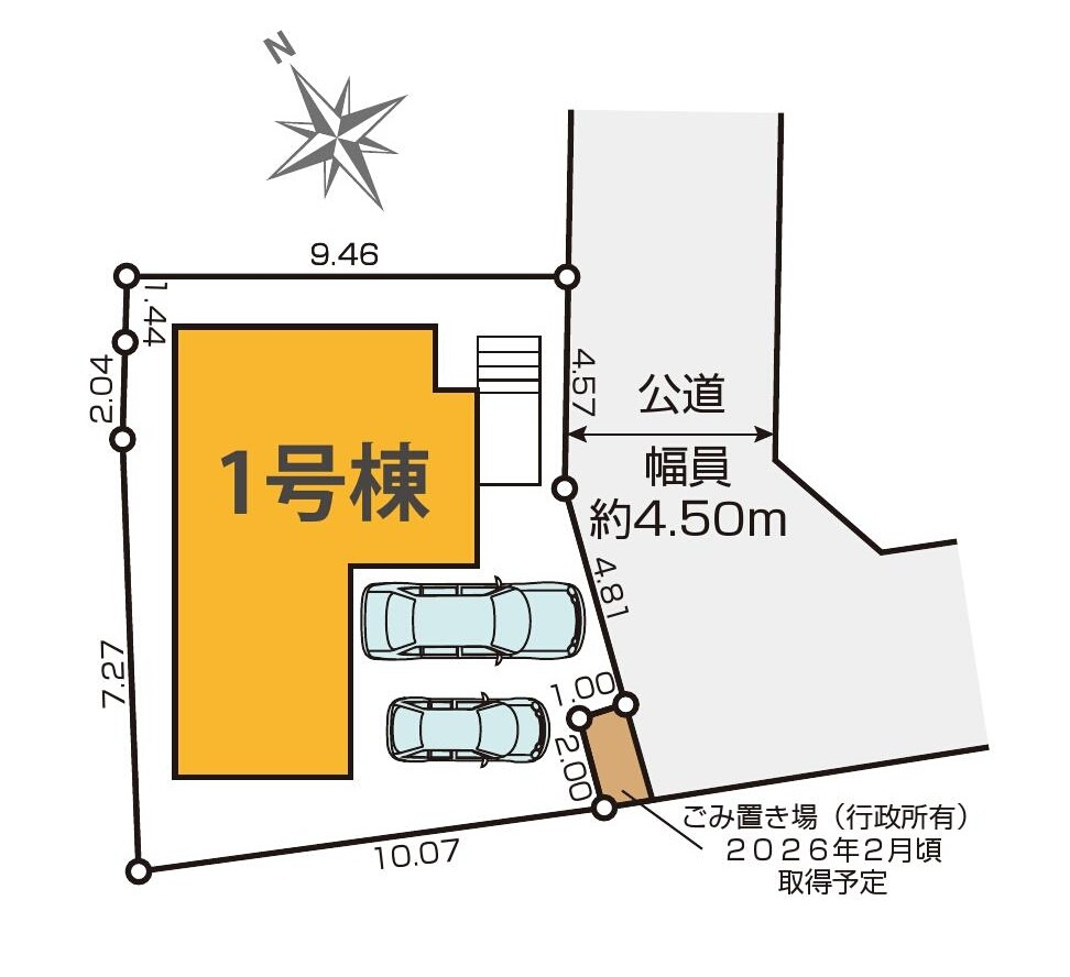 小金井市貫井南町５丁目 中央線 武蔵小金井駅 新築戸建の区画図