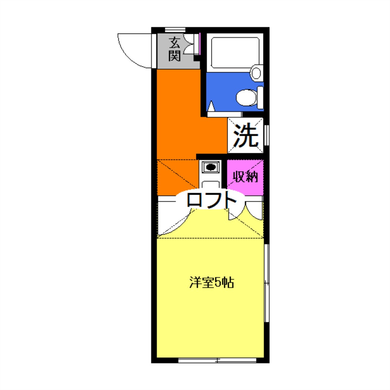 レオパレス古賀の間取り|間取りは現況優先