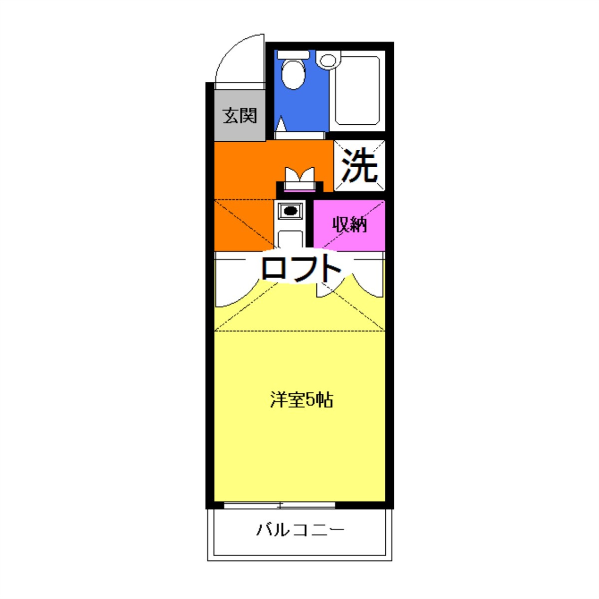 レオパレス古賀の間取り|間取りは現況優先