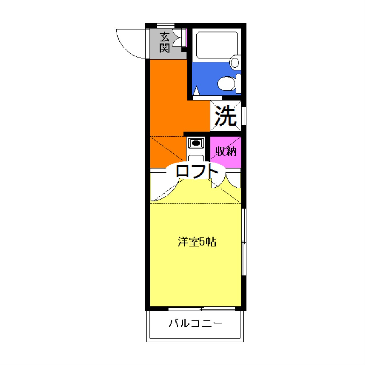 レオパレス古賀の間取り|間取りは現況優先