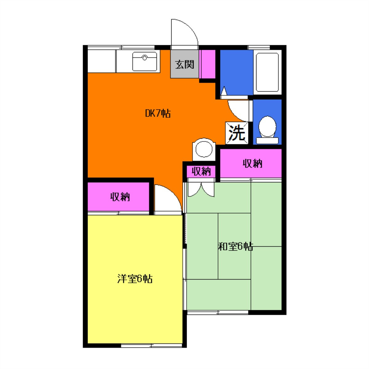 メゾンエマーレの間取り|間取りは現況優先