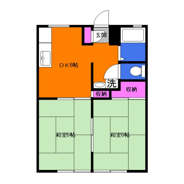 サンライフ川口の間取り|間取りは現況優先