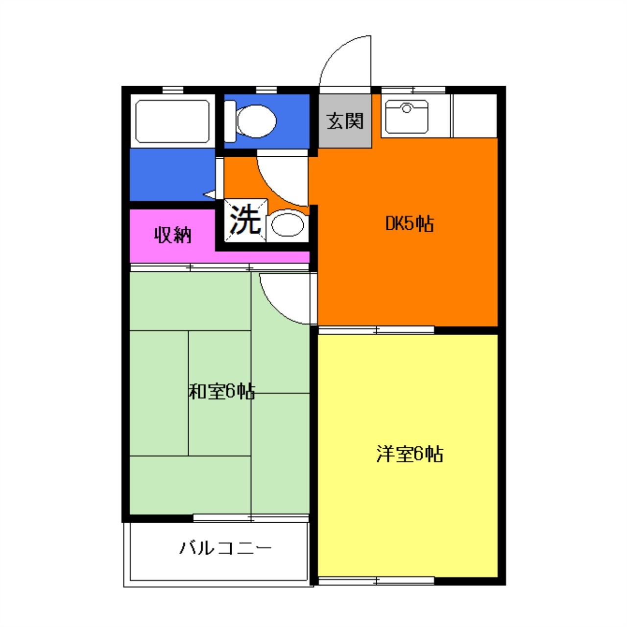 メイプルよりずみＢの間取り|間取りは現況優先