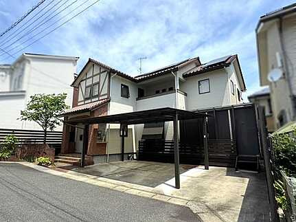 安佐北区亀山3丁目の前面道路含む現地写真