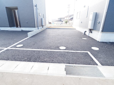 【駐車場】 | Cradle garden　飯坂町湯野第7　3号棟 | ★内覧予約で新米4kg★