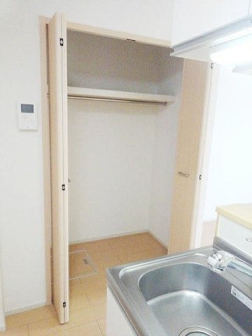 サン　ヴィラの収納|収納のためのスペースです