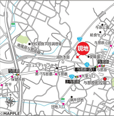 【地図】 | 与那原町与那原（全2棟） | 地図♪