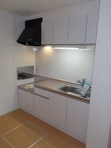 プレミア　ノースのキッチン|コンパクトなキッチンで掃除もラクラク