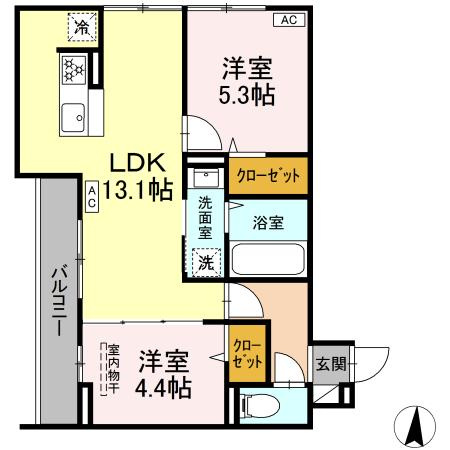 【間取り】 | ブリューエン淵野辺