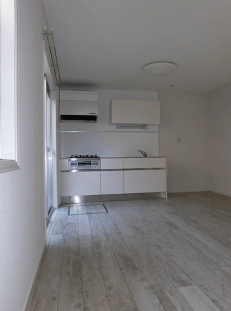 テラスハウスの居間・リビング