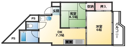 【間取り】 | 淡路第2ダイヤモンドハイム