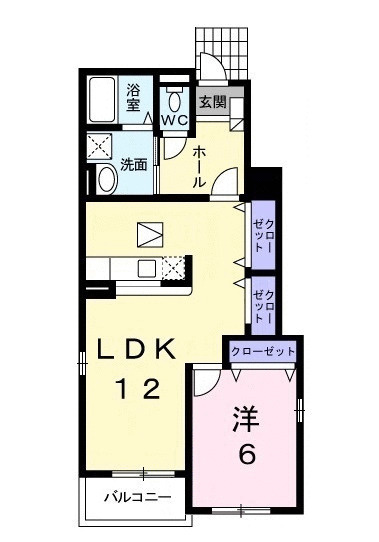 【間取り】 | ヴィラサンタフェB