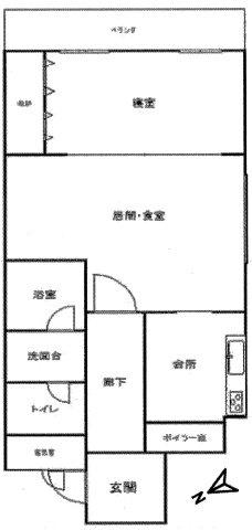 港区三田１丁目の事務所の間取り