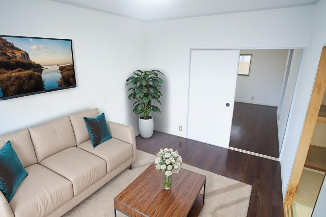 エスポワール俵口の居間・リビング|本画像はCGで作成しており実際に現地に家具は置かれておりません。また賃料に家具は含まれておりません。