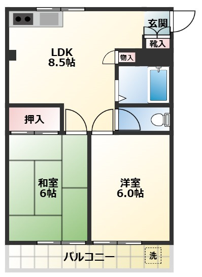 ベルヴィハウスの間取り