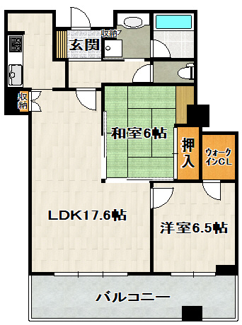 ジオタワー宝塚EASTの間取り