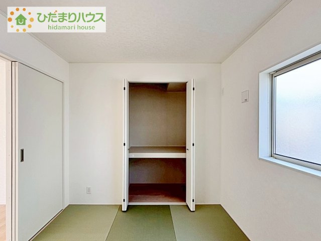 【収納】 | 守谷市松前台7丁目　新築戸建 | 和室にも大容量のクローゼット完備！
お布団やお子様のおもちゃなどがスッキリ収納できますね♪
