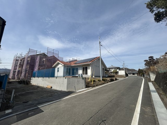 新築　吾妻郡中之条町大字伊勢町第2　3号棟の前面道路含む現地写真|現地写真　東側接道幅員約5.9ｍ　