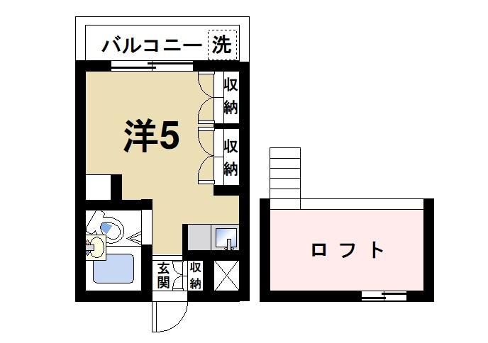 シングルモアの間取り|便利なロフト付きの快適な間取りです