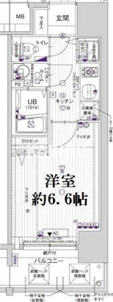 エスリード京橋の間取り