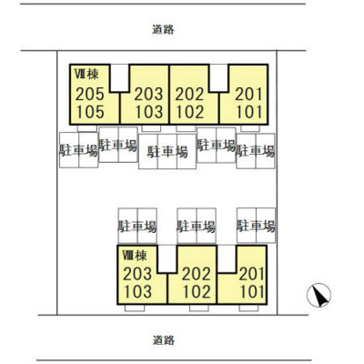 【区画図】 | メゾン森ＰａｒｔⅦ・Ⅷ