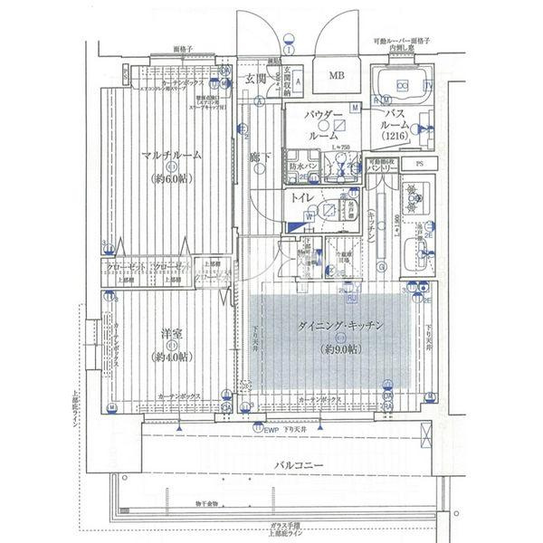 エステムプラザ京橋IIIリベルタの間取り