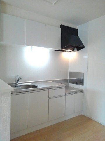 ファミール　ｆｕｌ　ｆｕｌ　Ｂのキッチン|コンパクトなキッチンで掃除もラクラク