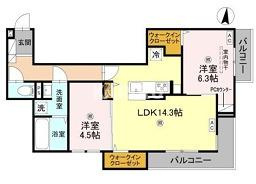 D-ROOM・MBの間取り